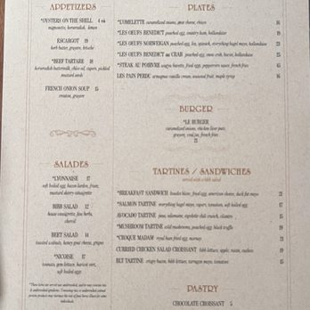 Thérèse - Food menu - French Near Me - Edina, Minnesota