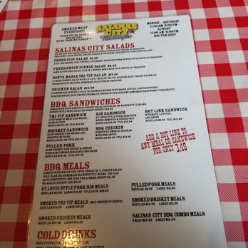 Salinas City BBQ - Lunch menu - Barbeque Near Me - Salinas, California Salinas City BBQ - Lunch menu - Barbeque Near Me - Salinas, California