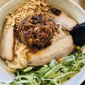 Simply Ramen - Dan Dan noodle: sauce is at the bottom. Amazing! - Ramen Near Me - Albany, Oregon