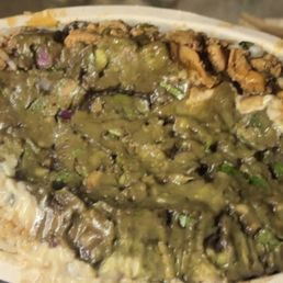 chipotle bowl with guacamole