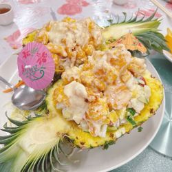 Flo’s Taiwanese Cuisine - Shrimp salad with pineapple
