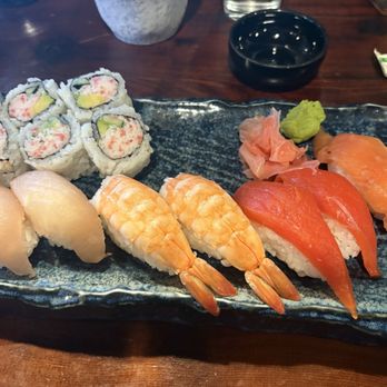 Opa Sushi Bar - Sushi Sampler, with an extra King Salmon nigiri - Japanese Near Me - Prince Rupert, British Columbia Opa Sushi Bar - Sushi Sampler, with an extra King Salmon nigiri - Japanese Near Me - Prince Rupert, British Columbia