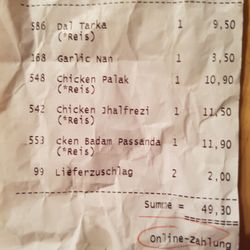 Pizza-Heimservice Punjabi