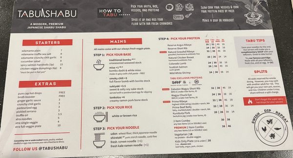 Menu photo 8 Tabu Shabu - North Park San Diego, CA Menu photo 8 Tabu Shabu - North Park San Diego, CA