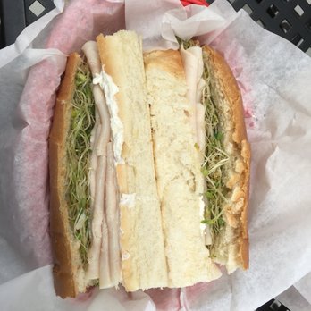 Deli Delicious - Turkey, Avocado, sprouts & Cream Cheese on White Bread (12 inched) - Sandwiches Near Me - Marina, California Deli Delicious - Turkey, Avocado, sprouts & Cream Cheese on White Bread (12 inched) - Sandwiches Near Me - Marina, California