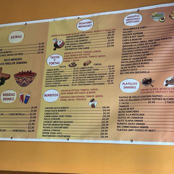 Mr. Salsa - Menu - Mexican Near Me - Chicago, Illinois