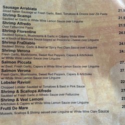 Bella Sera Liberty Hill - Menu page 3