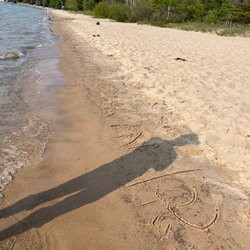 Young State Park - Beach shoreline at Young State Park