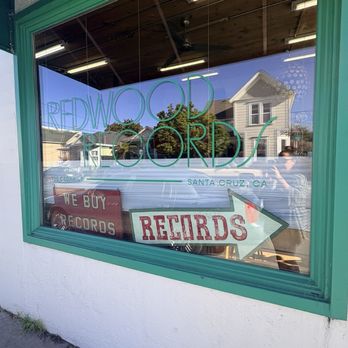 Redwood Records - Store front window - Vinyl Records Near Me - Santa Cruz, California Redwood Records - Store front window - Vinyl Records Near Me - Santa Cruz, California