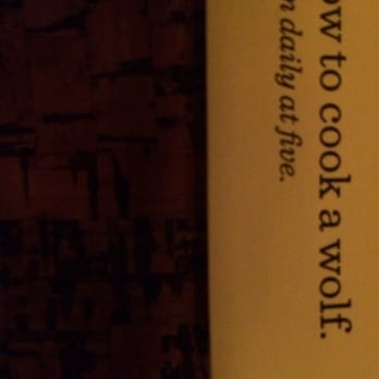How to Cook a Wolf - Menu - Italian Near Me - Seattle, Washington
