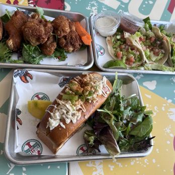 Lobster-Guys - Chicken wings, Lobster tacos, and Crab Roll sandwich. - Seafood Near Me - Pasadena, California Lobster-Guys - Chicken wings, Lobster tacos, and Crab Roll sandwich. - Seafood Near Me - Pasadena, California