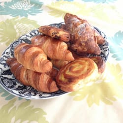 Papillon Café - Enjoying a selection of croissants from Papillon at home!