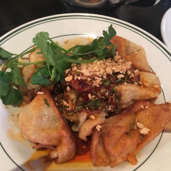 Mein Restaurant - Red oil dumplings up close - Chinese Near Me - Houston, Texas