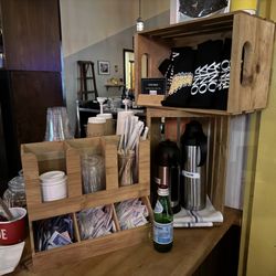 Caffe Di Beppe - Coffee toppings and merch area~