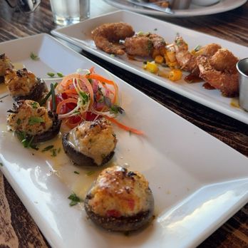 The Fish Hopper - Crab Crispy Coconut Prawns - Seafood Near Me - Monterey, California The Fish Hopper - Crab Crispy Coconut Prawns - Seafood Near Me - Monterey, California