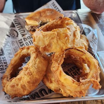 Bush League Bar and Grill - Onion rings. - Sports Bars Near Me - Hudson Oaks, Texas