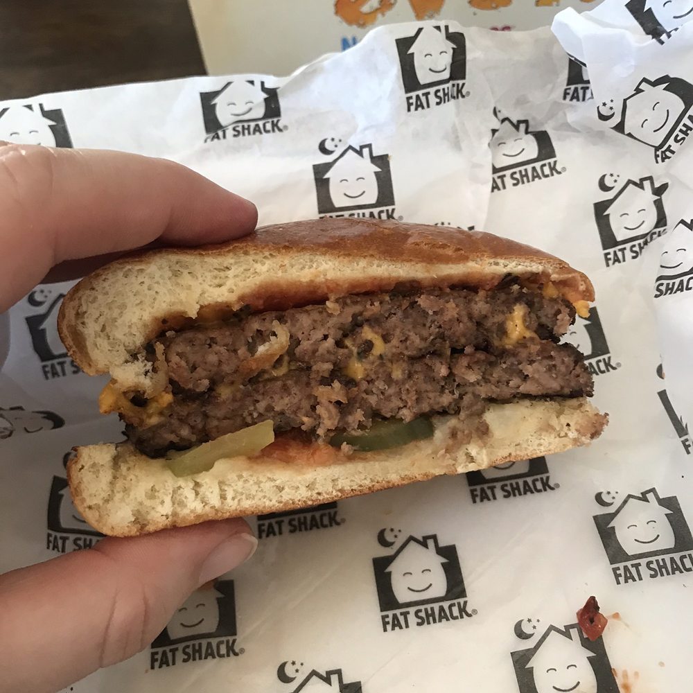 Fat Shack - Half the double patty burger for $8.75 - Burgers Near Me - Clarksville, Tennessee Fat Shack - Half the double patty burger for $8.75 - Burgers Near Me - Clarksville, Tennessee
