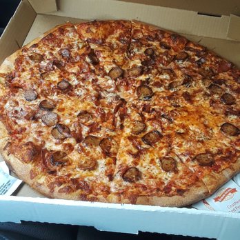 Cafe Bambino's - A beautiful sausage and bacon XL pizza for 12.99 - Chicken Wings Near Me - Pasadena, California Cafe Bambino's - A beautiful sausage and bacon XL pizza for 12.99 - Chicken Wings Near Me - Pasadena, California
