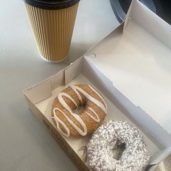 Duck Donuts - Cinnamon Bun and Blueberry Pancake - Donuts Near Me - Huntington Beach, California