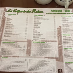 Creperie des Rohan - Carte de la Crêperie des Rohan, conseil pour la tradition: crêpe fine beurre et louche de lait robot