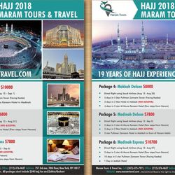 Maram Tours & Travel - Hajj  Flyer 2018