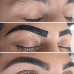 Eyebrow threading.