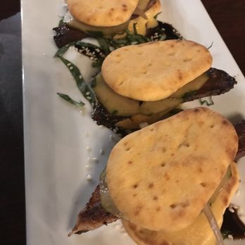 Double Barrel Wine Bar & Lounge - Pork belly sliders, $14. - Wine Bars Near Me - Snohomish, Washington