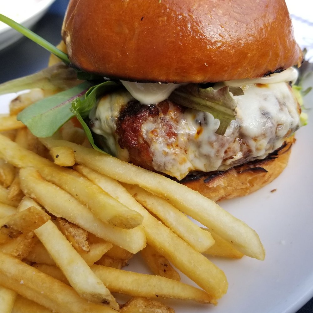 The Whitlock - Shrimp and chorizo burger - Bars Near Me - Katonah, New York The Whitlock - Shrimp and chorizo burger - Bars Near Me - Katonah, New York