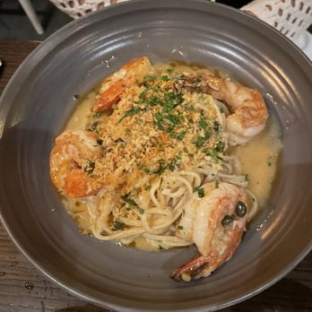 Herb & Sea - Shrimp linguini - Seafood Near Me - Encinitas, California Herb & Sea - Shrimp linguini - Seafood Near Me - Encinitas, California