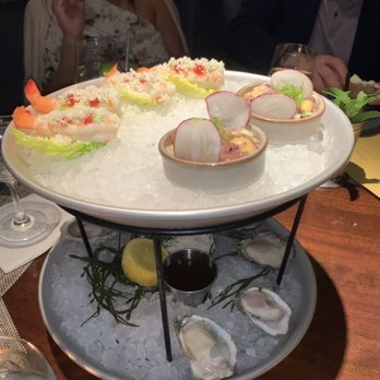 Bludorn - Petite seafood tower, tuna tartare and the East coast oysters are very good. - New American Near Me - Houston, Texas