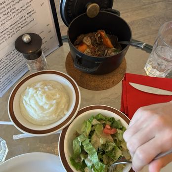 Le Petit Prince - Beef Bourguignon, mashed potatoes, salad - Creperies Near Me - Henderson, Nevada
