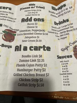 Menu photo 1 Vinny’s Cajun Kitchen Woodville, TX