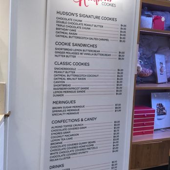 Hudsons Cookies - Menu March 2021 - Desserts Near Me - Irvine, California Hudsons Cookies - Menu March 2021 - Desserts Near Me - Irvine, California