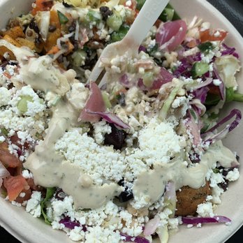 CAVA - Greens + Grains w/ fallafal and veggies - Mediterranean Near Me - Costa Mesa, California
