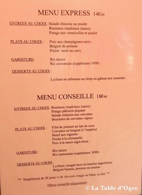 Menu photo 3 Les Trois Bonheurs Paris, 75