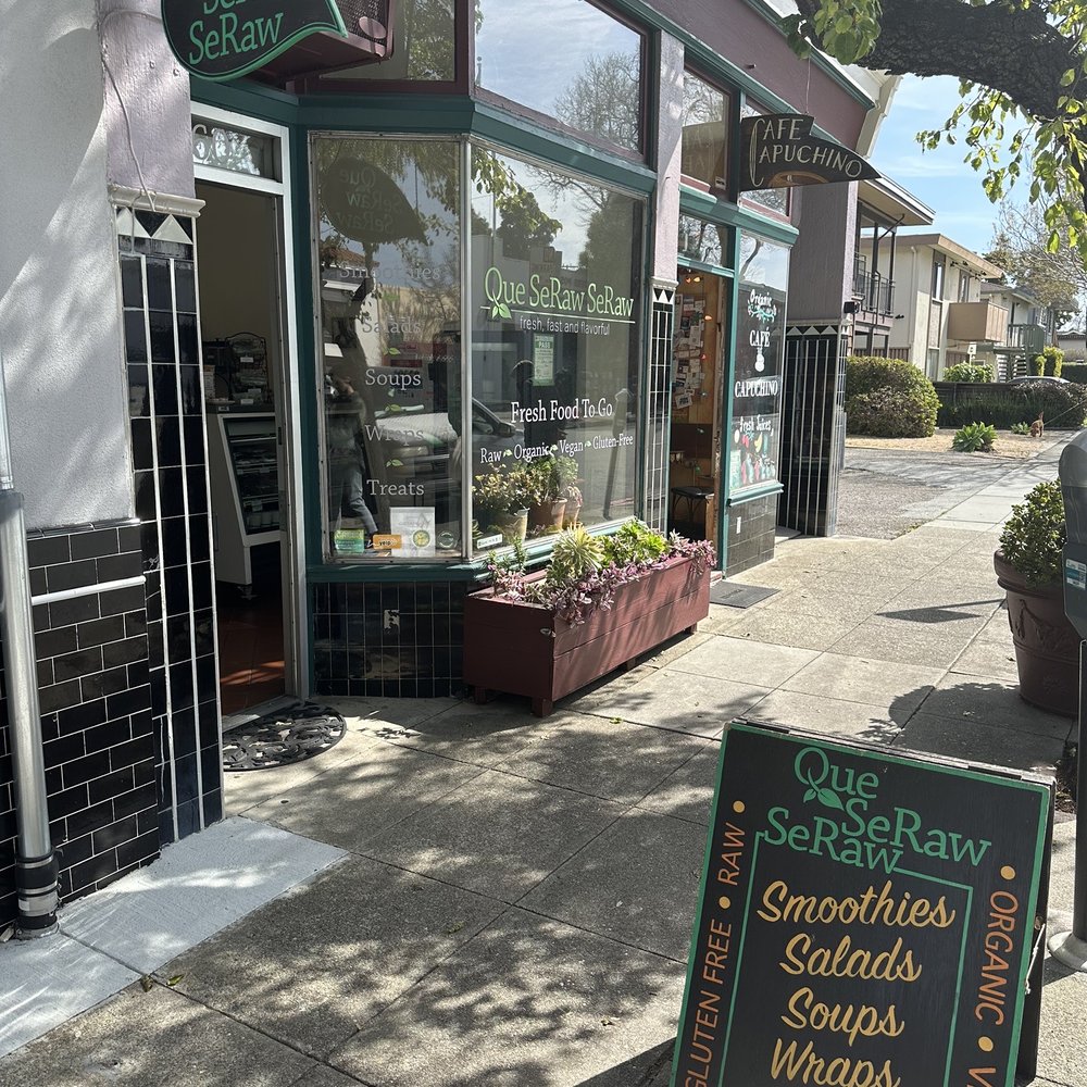 Que SeRaw SeRaw - Front of store - Vegan Near Me - Burlingame, California Que SeRaw SeRaw - Front of store - Vegan Near Me - Burlingame, California