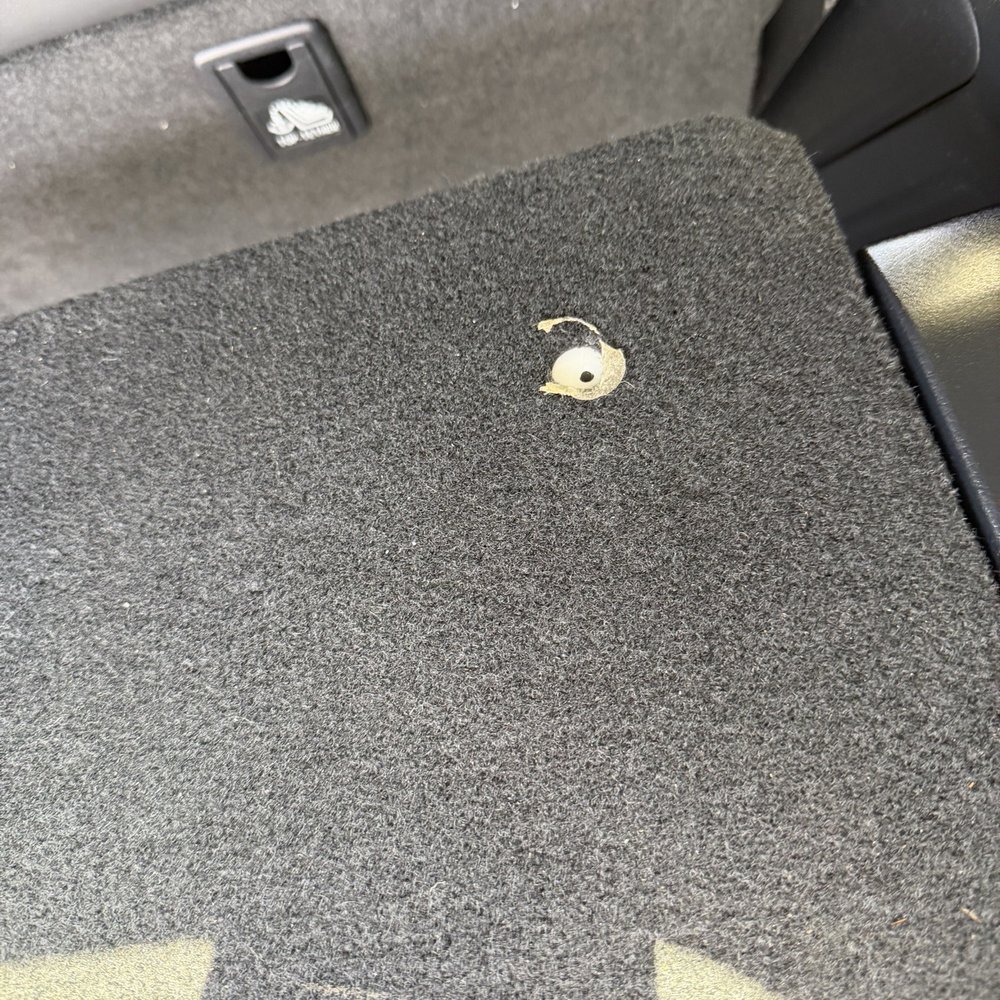 Five Points Car Wash - Trunk side with missing plastic covering - Car Wash Near Me - Ventura, California