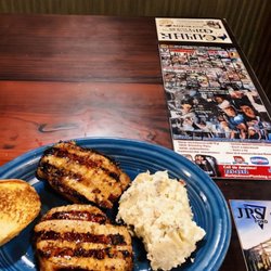 My lunch: pork chops with a sweet drink