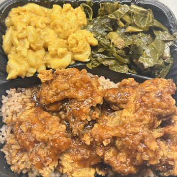B.A.D. Gyal Vegan - Fried OyStar Wingz Dinner - Jerk BBQ, Rice & Peas, Collards & Mac & Jeeze. 12.26.2025. - Food Delivery Services Near Me - Marietta, Georgia