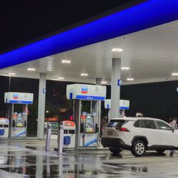 Chevron - Rainy night