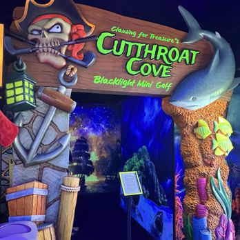 Cutthroat Cove Blacklight Mini Golf - Entrance - Mini Golf Near Me - Mesa, Arizona Cutthroat Cove Blacklight Mini Golf - Entrance - Mini Golf Near Me - Mesa, Arizona