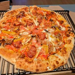 Terra Farm Kitchen - Smokehouse Pizza - great flavors and crispy crust!!