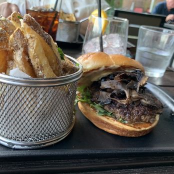 Romer's - Mushroom urged with truffle fries - Burgers Near Me - Vancouver, British Columbia Romer's - Mushroom urged with truffle fries - Burgers Near Me - Vancouver, British Columbia