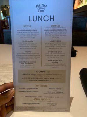 Menu photo 1 Bonefish Grill Lutz, FL Menu photo 1 Bonefish Grill Lutz, FL
