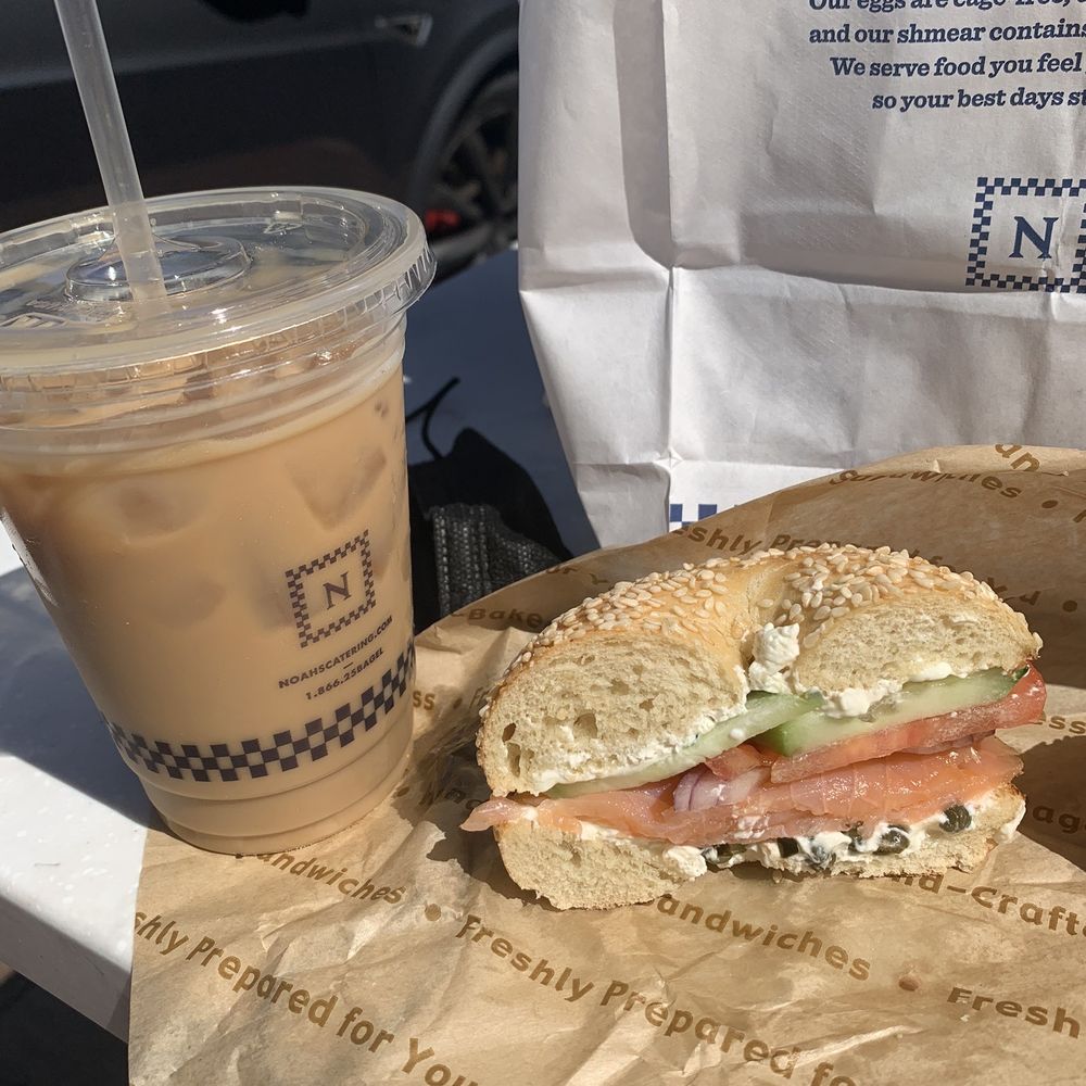 Noah's NY Bagels - Smoked salmon bagel sandwich - Sandwiches Near Me - Los Angeles, California Noah's NY Bagels - Smoked salmon bagel sandwich - Sandwiches Near Me - Los Angeles, California