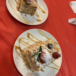 Russian Banya - Napoleon cake and honey cake