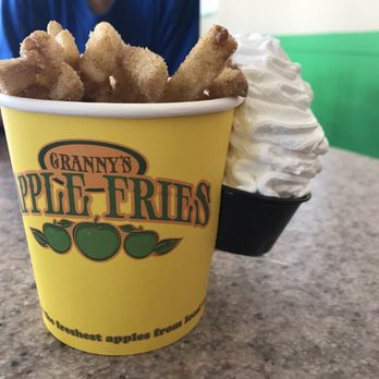 Granny's Apple Fries - So delicious! The real whipped cream is awesome. - Fast Food Near Me - Winter Haven, Florida Granny's Apple Fries - So delicious! The real whipped cream is awesome. - Fast Food Near Me - Winter Haven, Florida