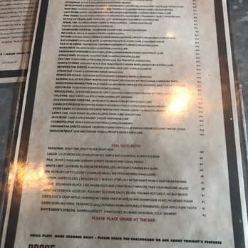 Proof - Great cocktail options - New American Near Me - Charleston, South Carolina Proof - Great cocktail options - New American Near Me - Charleston, South Carolina