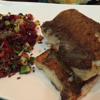The Den - Gorgeous Hoki Fillet Quinoa Salad - Steakhouses Near Me - Hong Kong, HK The Den - Gorgeous Hoki Fillet Quinoa Salad - Steakhouses Near Me - Hong Kong, HK