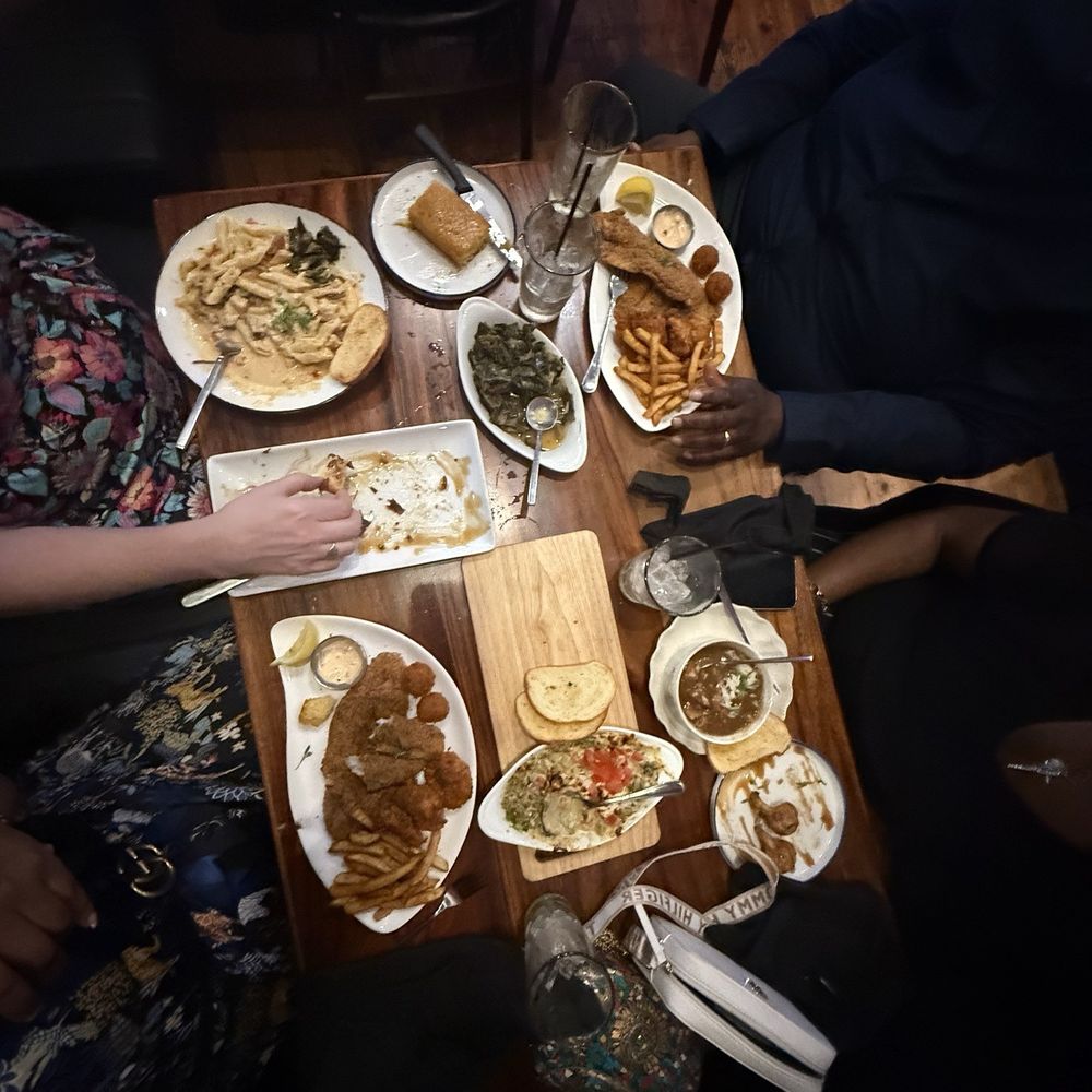 Tryst Kitchen + Cocktails - Chicken pasta, catfish platter, collard dip, gumbo - Cajun/Creole Near Me - San Antonio, Texas Tryst Kitchen + Cocktails - Chicken pasta, catfish platter, collard dip, gumbo - Cajun/Creole Near Me - San Antonio, Texas